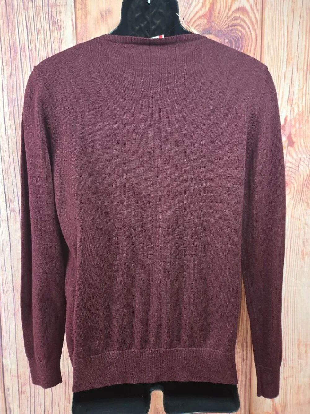 Clique Mens Burgundy V-Neck Lightweight Sweater Medium NWT